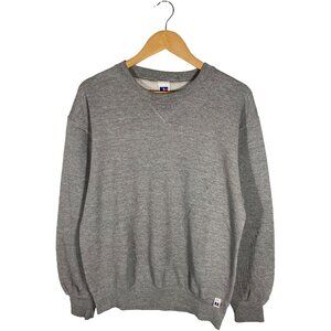 Vintage Russell Made in USA Gray Blank Sweatshirt Size Medium